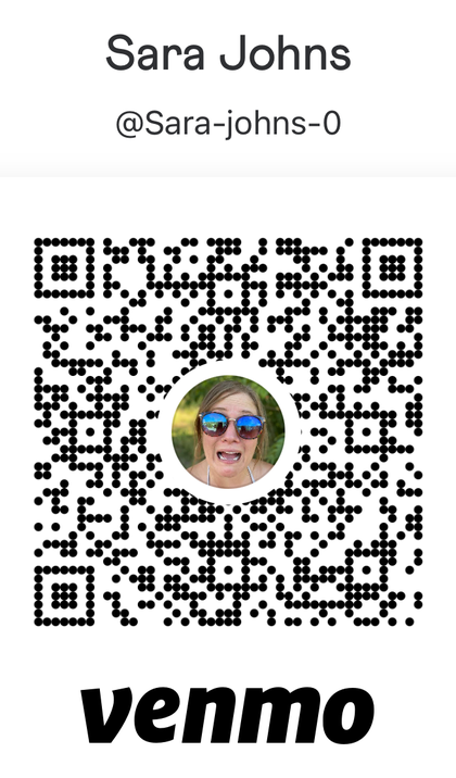 Venmo QR code for @Sara-johns-0